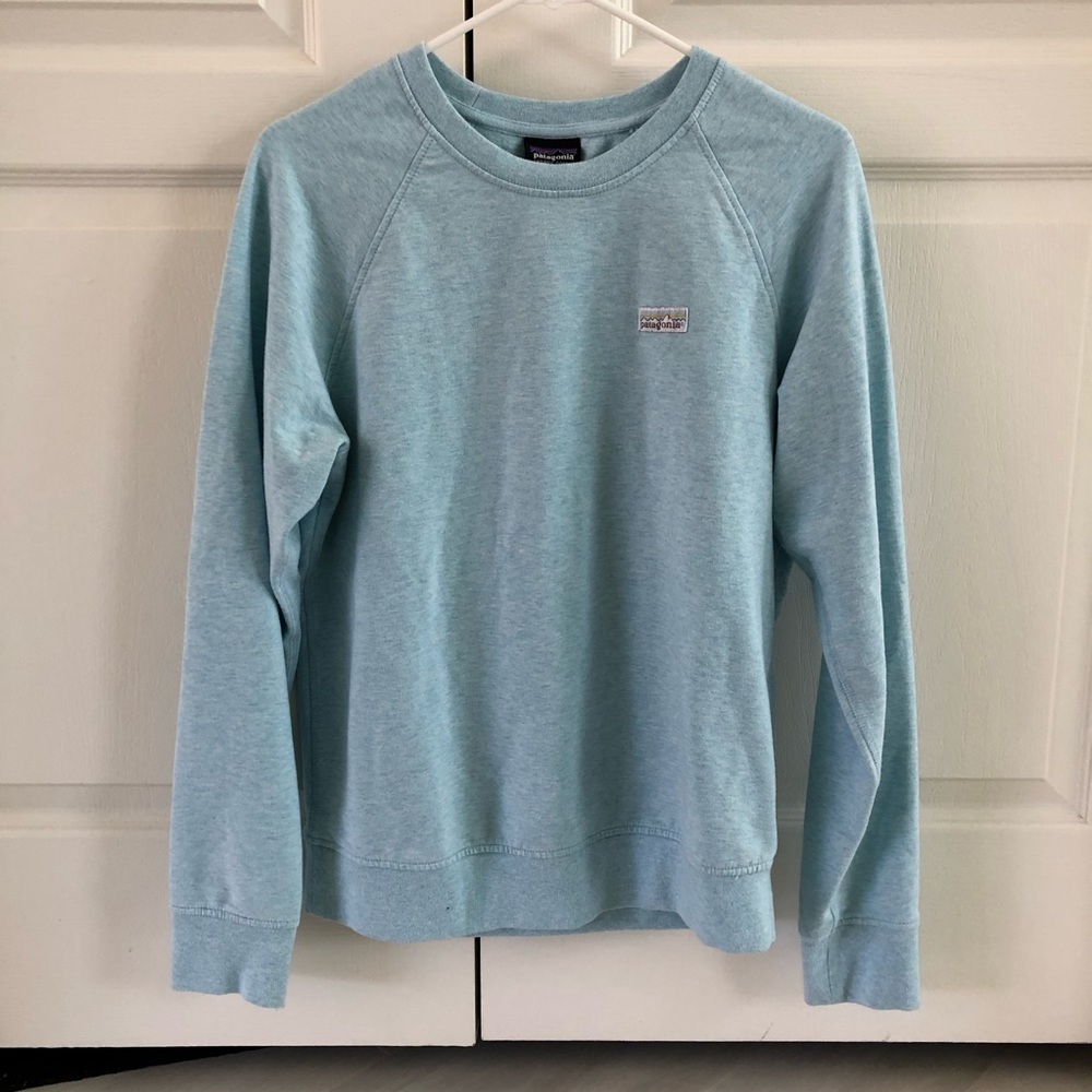 Patagonia Light Blue Crewneck Sweatshirt